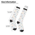 thumbnail image 5 of Daiia Sports Socks Tulips Flowers Printed Novelty Crew Socks for Men Women Knee High Socks Cotton Socks Soft & Breathable Support Unisex Socks, 5 of 9