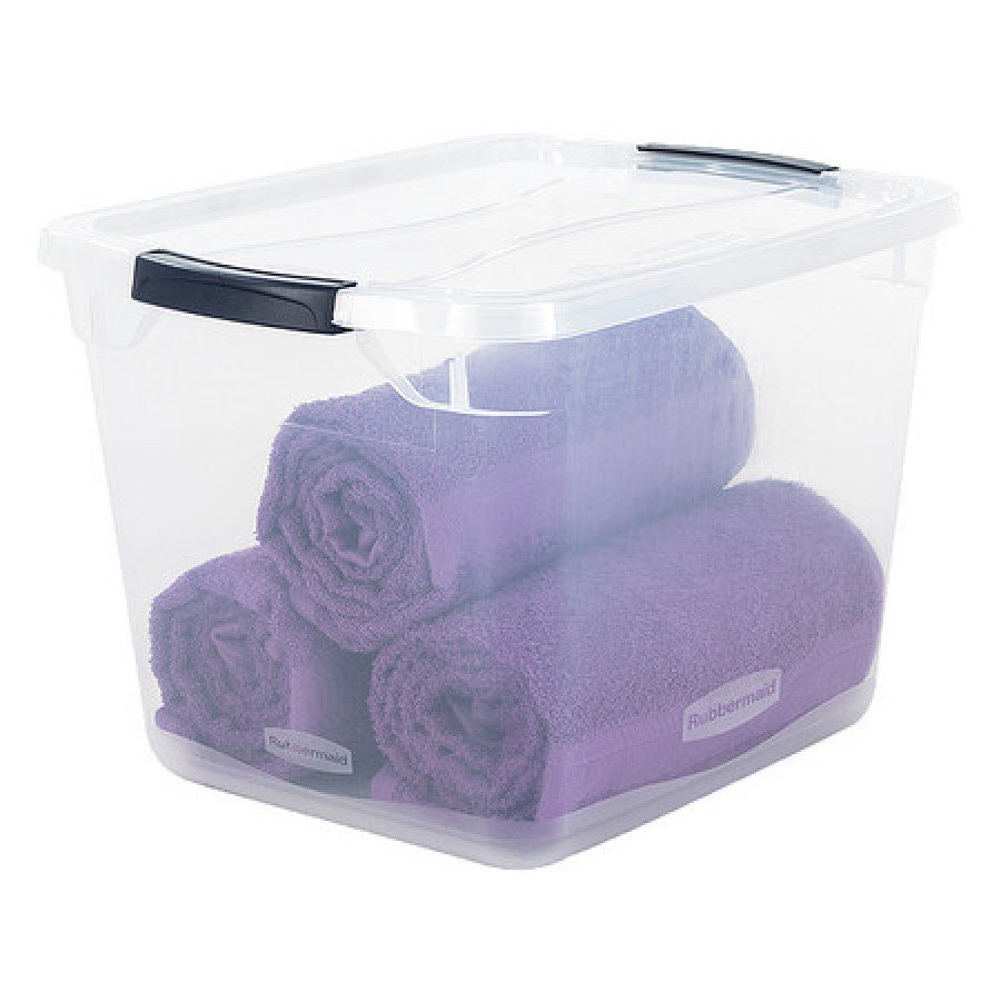 clear rubbermaid totes