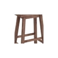 thumbnail image 5 of Art Nouveau Allure 10"L x 17.75"W x 24.25"H Brown Saddle Seat Wooden Counter Stool with Angled Legs and Stretchers for Support, 5 of 8