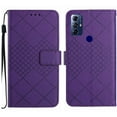 thumbnail image 2 of For Motorola Moto G Play 2023 Wallet Case with RFID Blocking Card Slots Holder Premium PU Leather Magnetic Kickstand Shockproof Wrist Strap Removable Flip Protective Cover, Purple, 2 of 9
