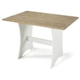 thumbnail image 2 of Linon Jackie Solid Wood Dining Nook Set with Storage in Antique White/Driftwood, 2 of 12