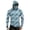 Light Green, variant on Men's UPF 50+ Cooling Compression Hoodie, Long Sleeve Muscle Rash Guard Fishing Shirt with Integrated Face Mask Lightweight Summer Outdoor Tops
