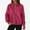 Hot Pink, variant on TAGOLD Womens Sweater Coats,Casual Plus Size Fall Jacket for Womens,Women's Loose Solid Color Long Sleeve Casual Zipper Tops Blouse With Pocket Sweatshirt Jackets White XL