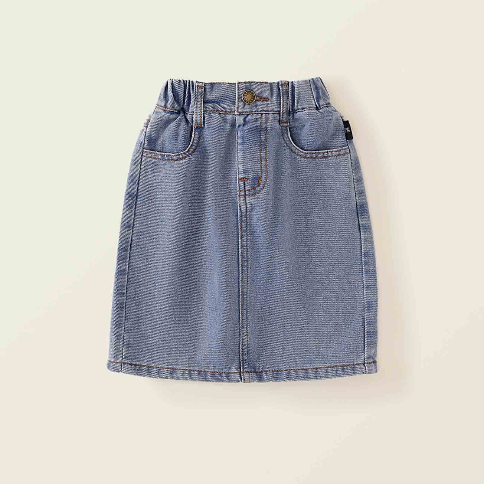 LUOGENLI Dress Girls Denim Skirts Place Baby Toddler Girls Denim