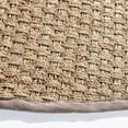 thumbnail image 4 of SAFAVIEH Natural Fiber Arbor Bordered Area Rug, Natural/Gray, 8' x 8' Round - Coastal Design, Natural & Grey, Seagrass, Ideal for Entryway, Kitchen, Living Room, Office, 4 of 12