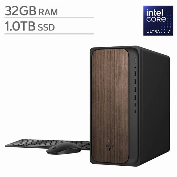 HP OmniDesk Desktop Tower Intel Core Ultra 7 265 32GB RAM 1TB SSD Windows 11 Home Wireless keyboard Mouse Good