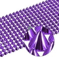 thumbnail image 4 of 2 Yards Sew Stitch on Cone Spikes Studs, 12Rows Plastic Flat Back Spike Rivet Punk Trim Ribbon, Purple, 4 of 6