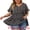 Black Purple, variant on DARING DIVA Women's Plus Size V Neck Short Sleeve Floral Babydoll Blouse 4X Red Green