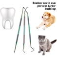 thumbnail image 2 of Herramientas dentales, cuidado bucal, juego de tres piezas, limpiador dental tipo azada, quitamanchas de dientes, sonda de ángulo curvo, 2 of 5