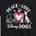 thumbnail image 3 of Disney Classics - Cats & Dogs - Peace Love Disney Dogs - Toddler And Youth Short Sleeve Graphic T-Shirt, 3 of 5