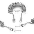 thumbnail image 2 of 3m Bathroom Spring Hose, Stainless Steel Spiral Hose - Long Hose for Sprayer, Toilet, Bidet, Faucet, 2 of 5