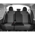 thumbnail image 2 of EKR Custom Fit Sienna Car Seat Covers for Toyota Sienna SE,LE,XLE,Limited 2011 2012 2013 2014-Three Row,Full Set Leather(Black with Gray), 2 of 7