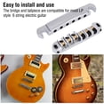 thumbnail image 1 of Durable Roller Bridge, With Tailpiece Set Guitar Roller Bridge, For Electric Guitar Repairing Maintenance 6 String Electric Guitar, 1 of 8
