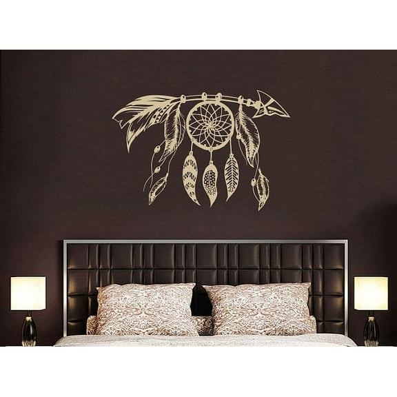 Arrow Wall Decal Dreamcatcher Indian Vinyl Sticker Decals Bohemian Decor