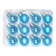 thumbnail image 5 of Inteprter Bolas de árbol de Navidad con purpurina, adornos coloridos para fiesta de Navidad, hogar, jardín, suministros de decoración de Azul claro 2Conjunto, 5 of 6