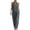 Gray, variant on Beach Vacation Jumpsuits for Women Halter Neck Sleeveless Linen Rompers Summer Travel Wide Leg Jumpsuit Gray, 2XL