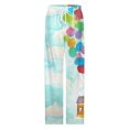 thumbnail image 4 of Up Balloons House Sky Pajamas For Women Loose Retro Night Pajama Pants Comfortable Sleepwear Bottoms Homewear, 4 of 6