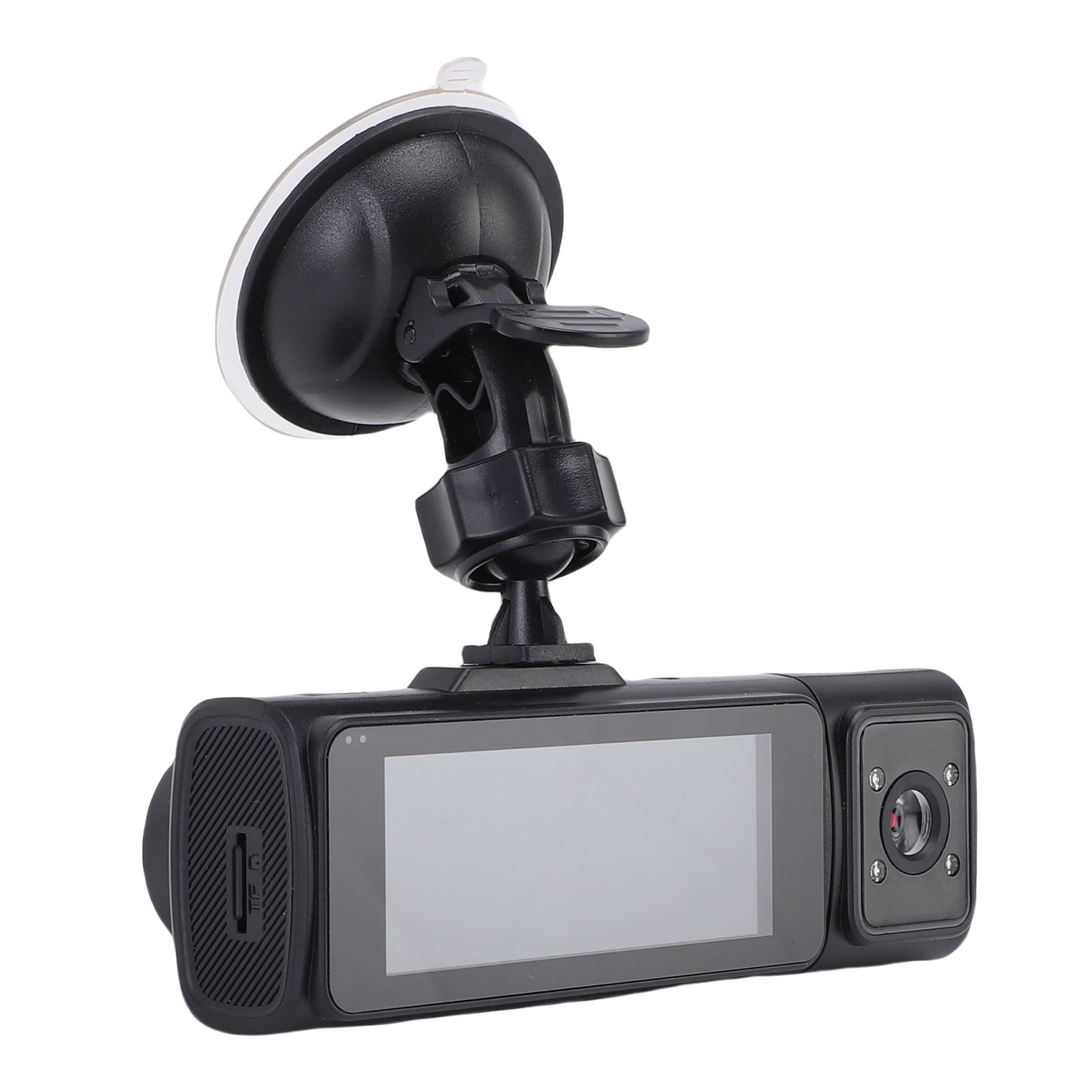 1080P Dash Cam, 24Hr Parking 2.7 Inch Display 3 Channel Dash Cam 200mAh ABS Aluminum Alloy  for Outdoor