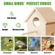 thumbnail image 4 of Casas para Pájaros Al Aire Libre Casa para Pájaros de Madera Transparente para Exteriores, para Pájaros Colgante, 4 of 6