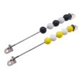 thumbnail image 1 of TISHITA 2Pcs Compte Perle Occupé Conseil Compétences de Base Bricolage Accessoires Tôt Éducatif Noir Jaune, 1 of 8