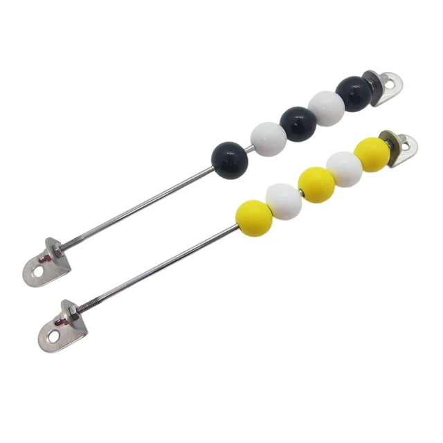 TISHITA 2Pcs Compte Perle Occupé Conseil Compétences de Base Bricolage Accessoires Tôt Éducatif Noir Jaune