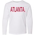 thumbnail image 3 of Inktastic Atlanta in Red Text Long Sleeve Youth T-Shirt, 3 of 5