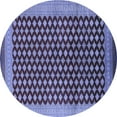 thumbnail image 1 of Ahgly Company Machine Washable Indoor Round Oriental Blue Industrial Area Rugs, 5' Round, 1 of 4