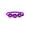 🔥 Purple_Base#524, variant on Rhinestone Flower Pet Bow Tie Collar for Cats Dogs, Adjustable Bling Crystal Velvet Neckwear for Wedding Party Birthday Photos