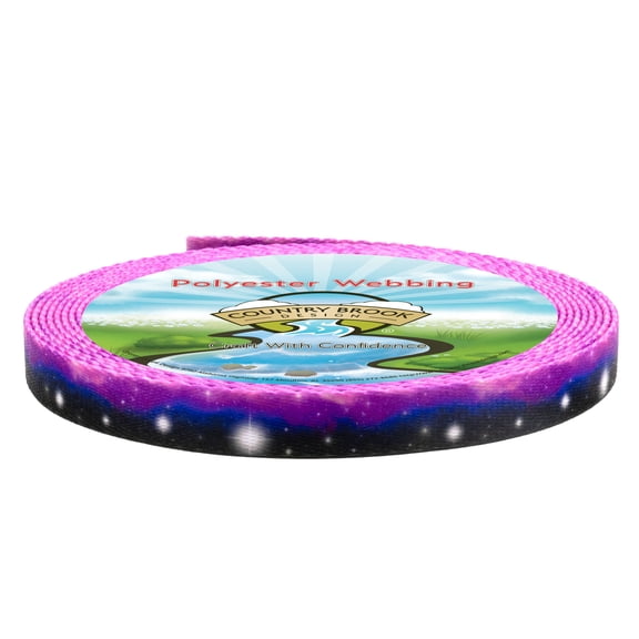 Country Brook Design - Heavenly Space Polyester Webbing (1/2 Inch, 50 Yards)