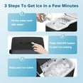 thumbnail image 4 of Moifoi Portable Ice Maker Countertop with Handle, 26Lbs/24H, 9Pcs/8Mins, Self-Cleaning , Black, 4 of 7