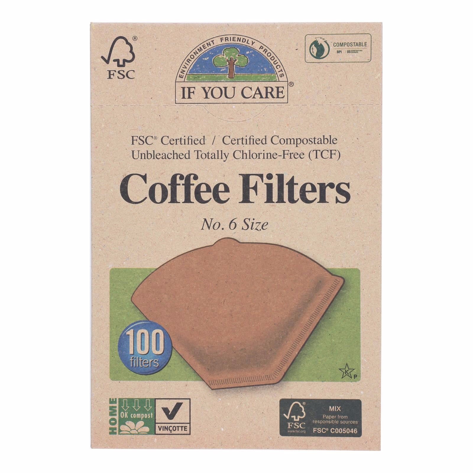 If You Care Coffee Filters - #6 Cone Unbleached - pack of 12 - 100 Count | Walmart Canada