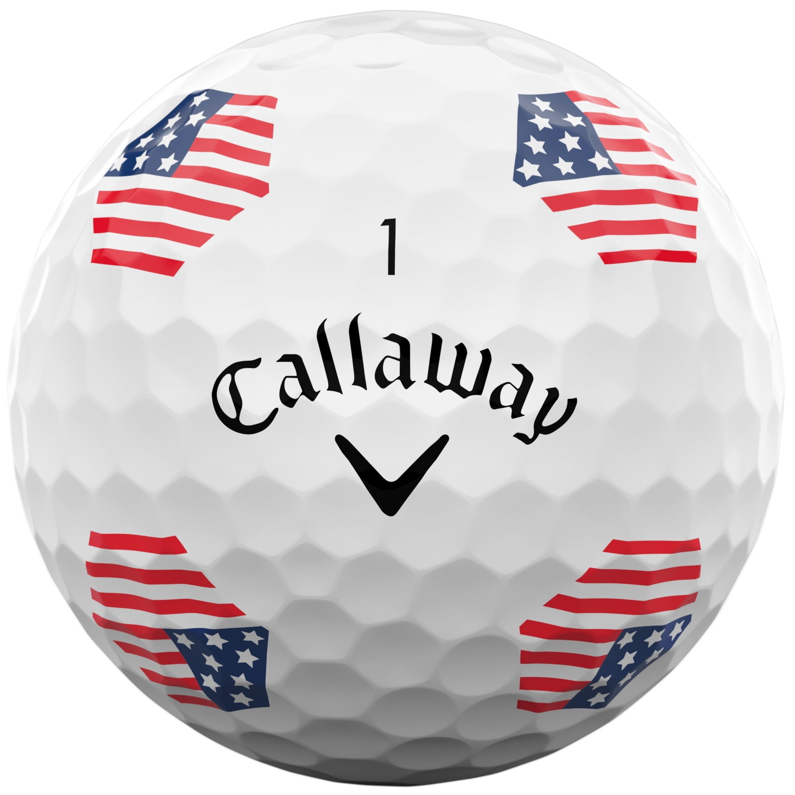 Callaway Chrome Tour TruTrack USA Golf Balls White 1-Dozen