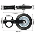 thumbnail image 2 of Maytalsory Kit de Roulettes pour Portail, Résistant à l'Usure et à la Corrosion, Roues Antirouille pour Tube Métallique, Conteneur d'Expédition, Roues de Portail, 2 of 6