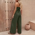 thumbnail image 4 of Pantalones de Pierna Ancha Casual Pecho Plisado Correa de Espalda Suelto para Primavera Verano, 4 of 9