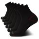 thumbnail image 1 of Medias deportivas Reebok con amortiguación, corte alto cuarto, negras, pack de 6, 1 of 7