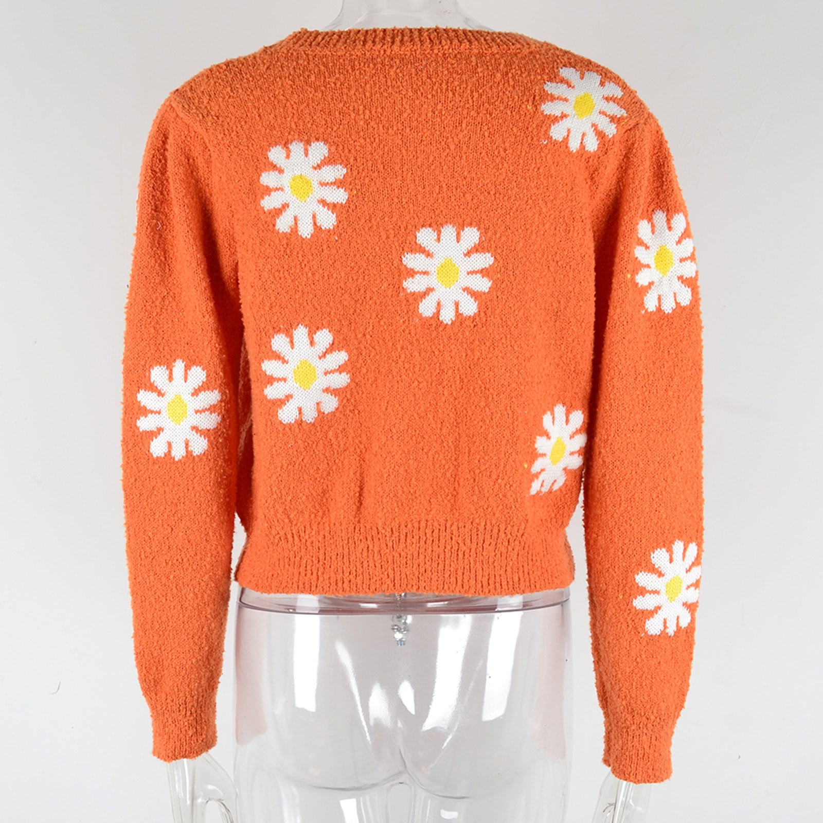 トップス DAIRIKU Smiling Girl Pullover Knit Women's Colorful Knit Pullover, Y2K Casual Sweater with Long