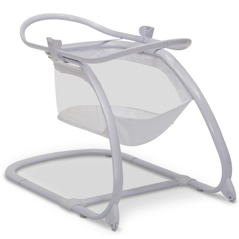 Little Folks 2 in 1 Moses Basket Bedside Bassinet Sleeper by Delta Children Portable Baby Crib White Walmart