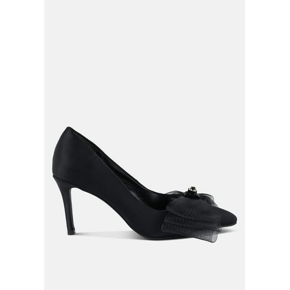 Odette Diamante Embellished Bow Stiletto Pumps