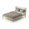 thumbnail image 7 of Camaflexi Mid-Century Modern Platform Bed, 100% Solid Wood Bed, Light Oak, 7 of 7