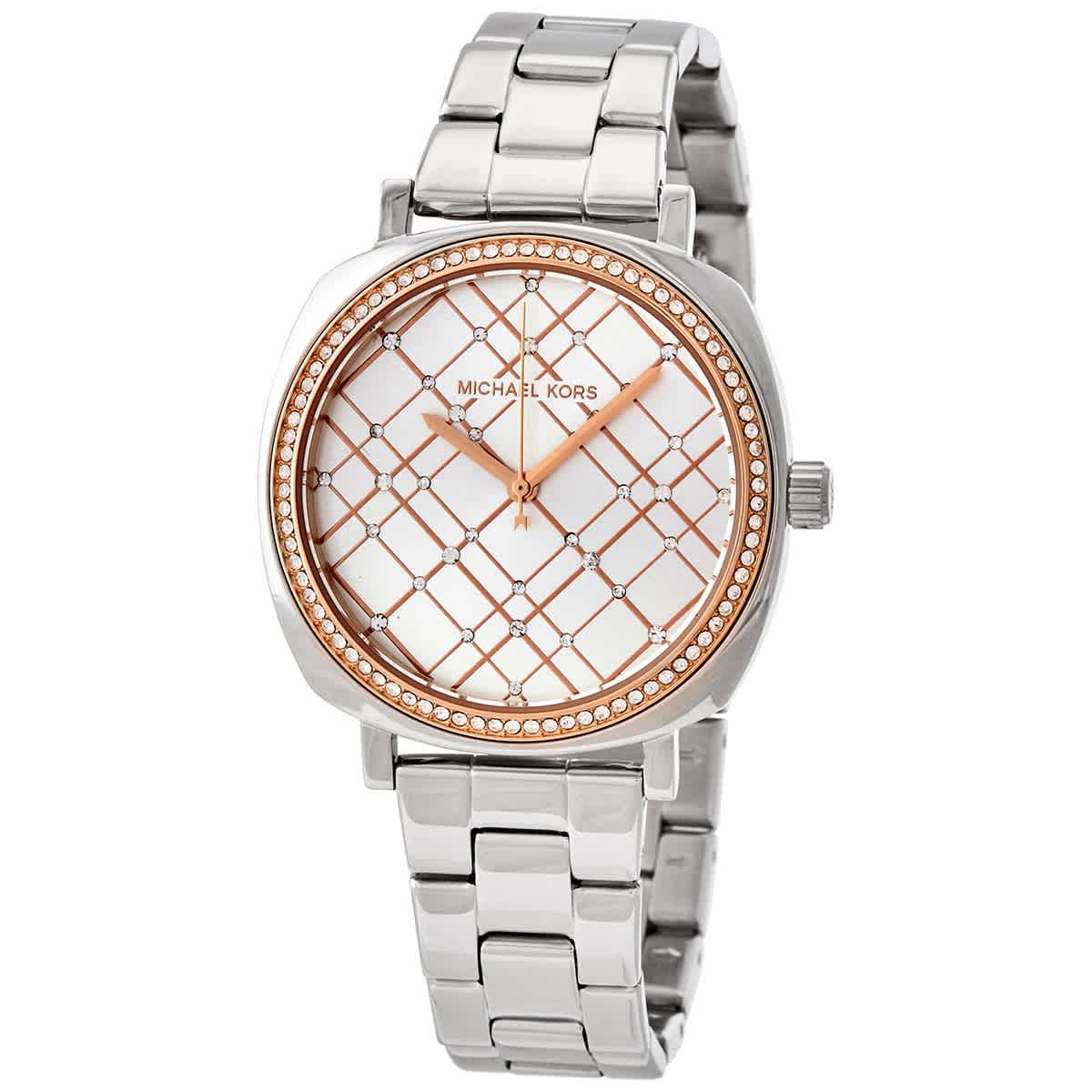 Michael kors silver shop crystal watch