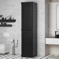 thumbnail image 3 of Palace Imports 100% Solid Wood 16.5" Bathroom Cabinet with Doors, Black, 3 of 7