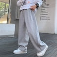 thumbnail image 5 of Boys Baggy Sweatpants Wide Leg Sweatpants Open Bottom Pants For Boys Athletic Joggers With Pockets 5T-16T, 5 of 7