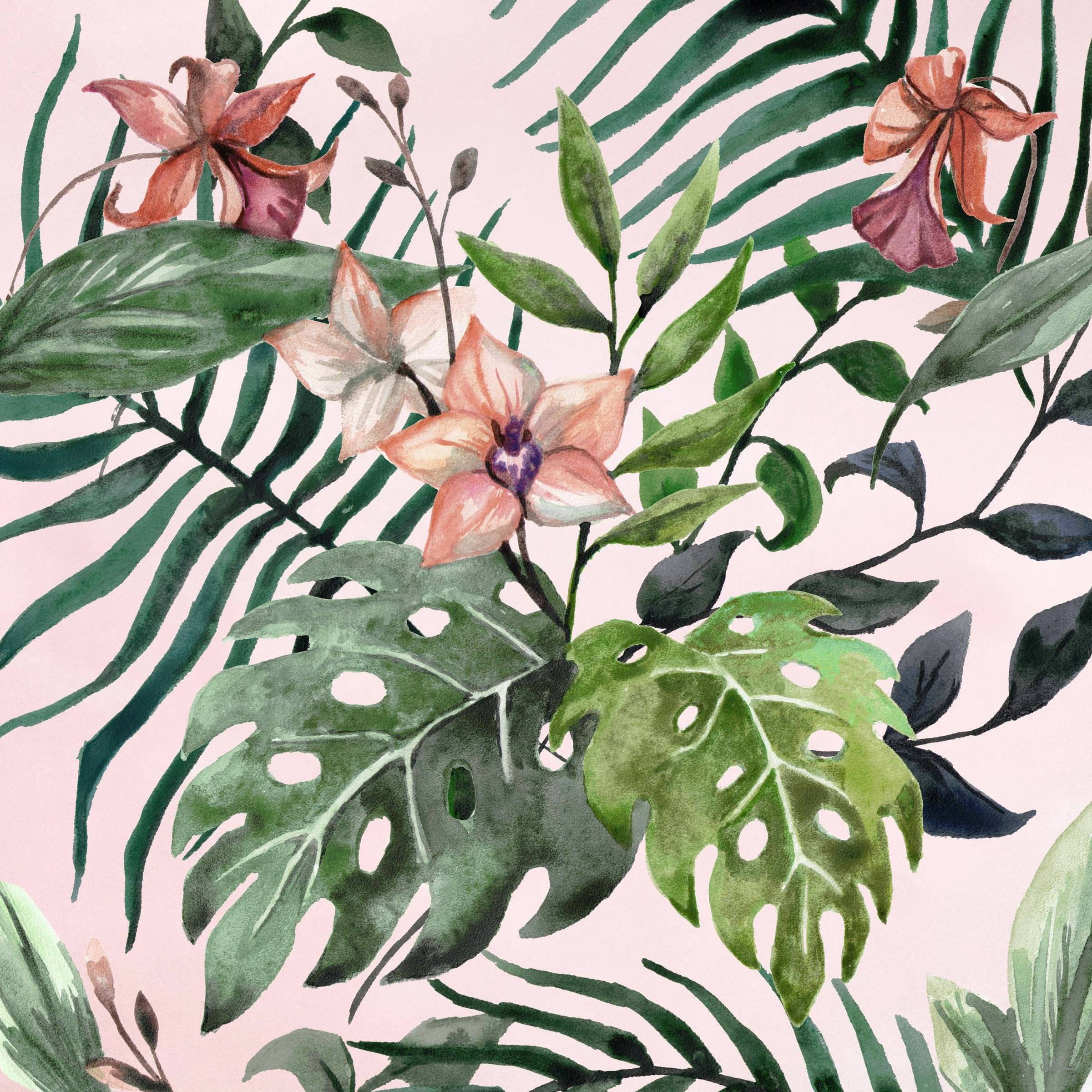 Wild Foliage Painting Print on Wrapped Canvas