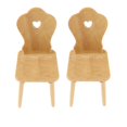 thumbnail image 1 of 2 Uds 1/12 Casa De Muñecas Miniaturas Muebles De Madera DIY Mini Silla Modelo Decoración, 1 of 9