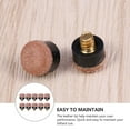 thumbnail image 4 of Shisuyan 30 Pcs Embouts de Queue 10mm Embouts de Billard Embouts de Rechange Embouts Vissés Accessoires, 4 of 7