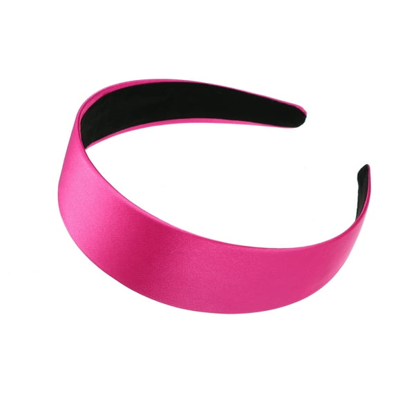 Vocoste Hair Headband Wide Satin Headband for Women Girl Rose Red 1.57" Wide Headband