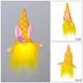 thumbnail image 4 of 3 Pieces Easter Bunny Gnomes with LED Light Decor Handmade Plush Gnomes Santa Elf Hanging Gnomes Easter Tree Ornaments Set for Tree Ornament Decoration, 4 of 10