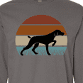 thumbnail image 4 of Inktastic Hunting Dog Retro Sunset Long Sleeve T-Shirt, 4 of 5