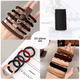thumbnail image 2 of Lazos para el cabello duraderos de alta elasticidad para mujer, diademas de lujo, cubierta de cuero, accesorios de otoño/invierno, novedad de 2023, 2 of 5