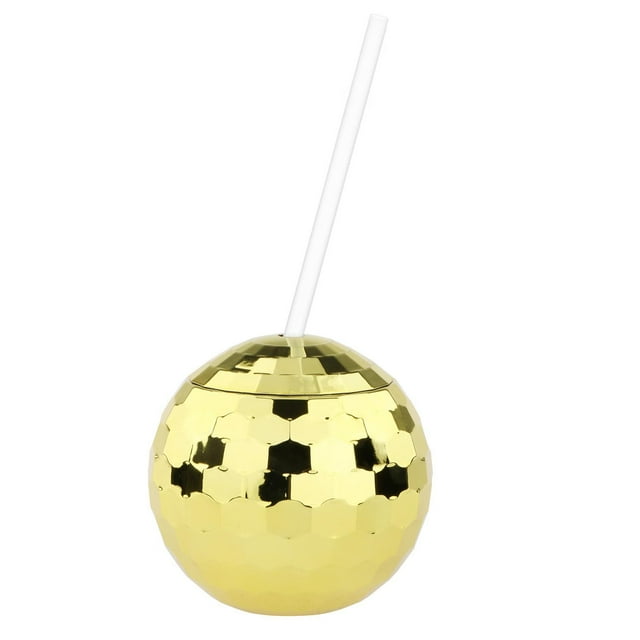 Vasos de bola de discoteca de 20 oz, vasos para cócteles, suministros para fiestas, botellas de té, herramientas de bar, bebidas de vino Dorado1